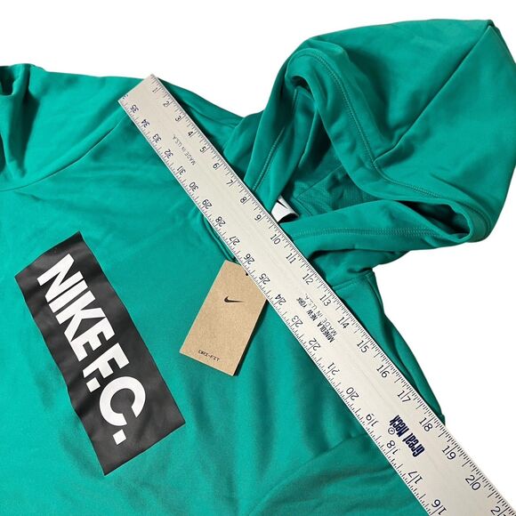 Nike FC Hoodie Mens L Green Dri-Fit Performance Soccer Training Pullover DC9075 - Picture 7 of 11